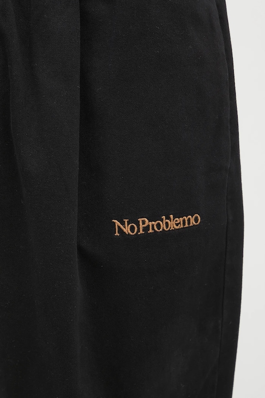 No Problemo szorty bawełniane Mini Problemo Work Short - Twill czarny NP3111403