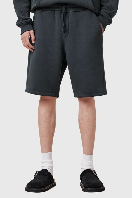 AllSaints pantaloni scurti din bumbac HAVEN M020TC albastru SS25