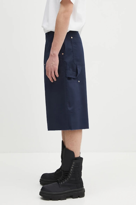 Wales Bonner szorty Kingston MS25TR05.PL01.599 granatowy SS25