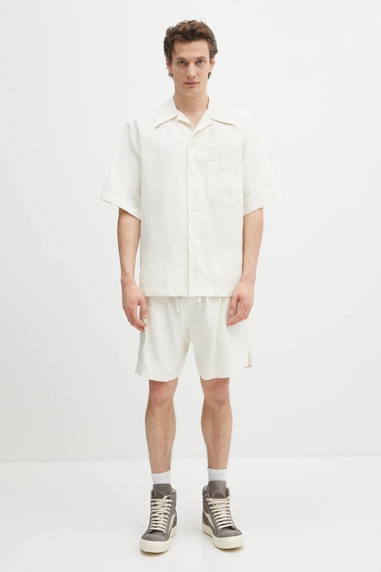 Wales Bonner szorty Garden MS25TR23.VI02.0959 beżowy