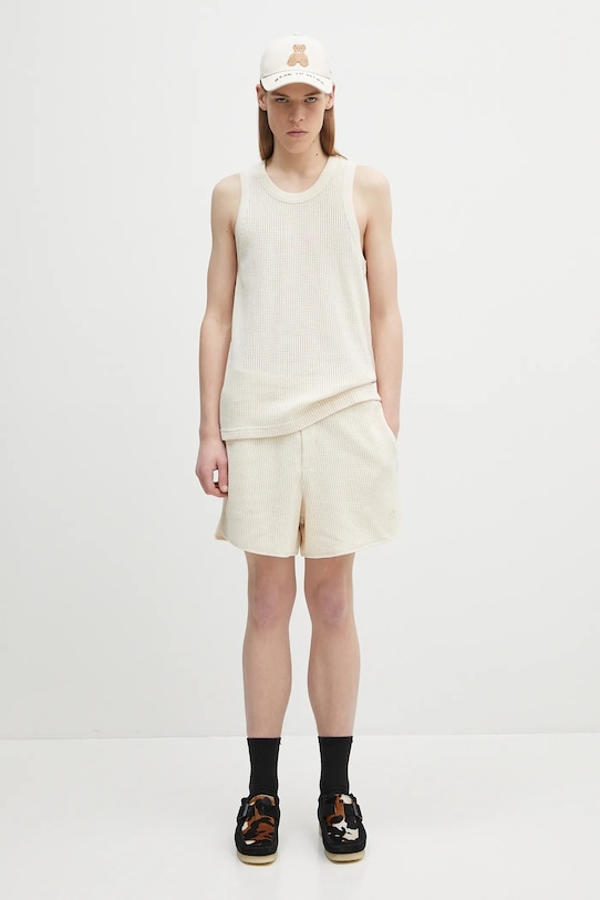 Wales Bonner szorty bawełniane Song Jersey US25JE16.CO04.100 beżowy