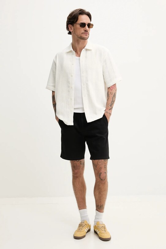 Resteröds pantaloni scurți Chin shorts 55251.6410 negru SS25