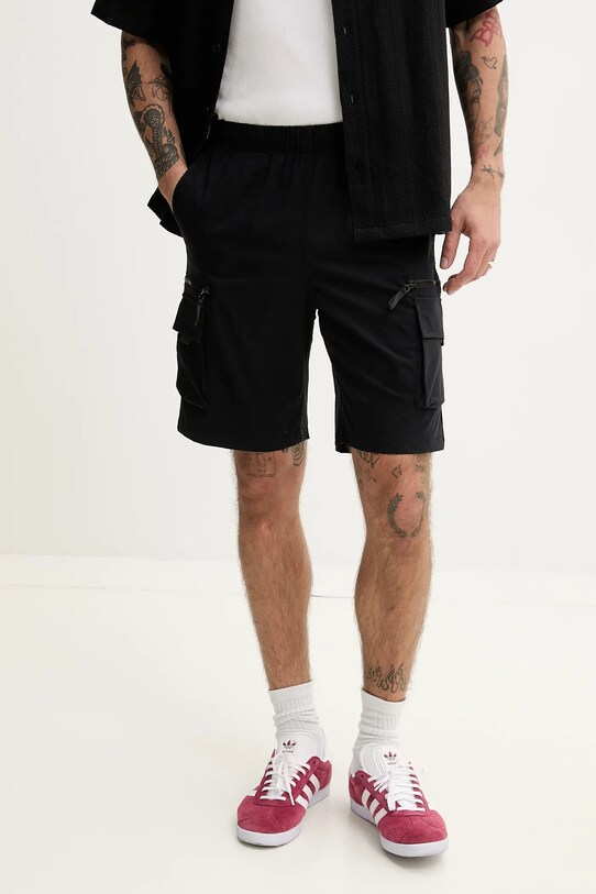 Resteröds pantaloni scurți Marc shorts panza negru 55251.6440