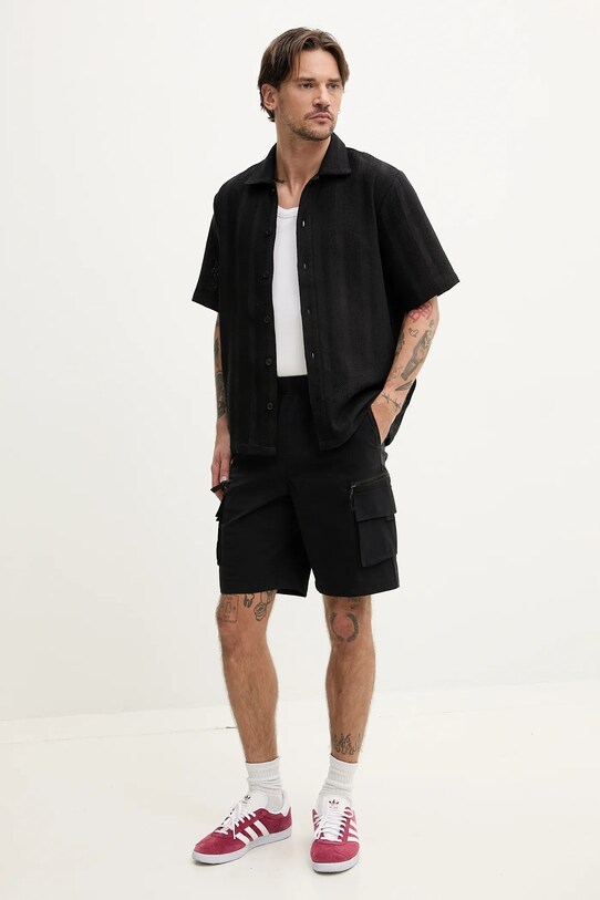 Resteröds pantaloni scurți Marc shorts 55251.6440 negru SS25
