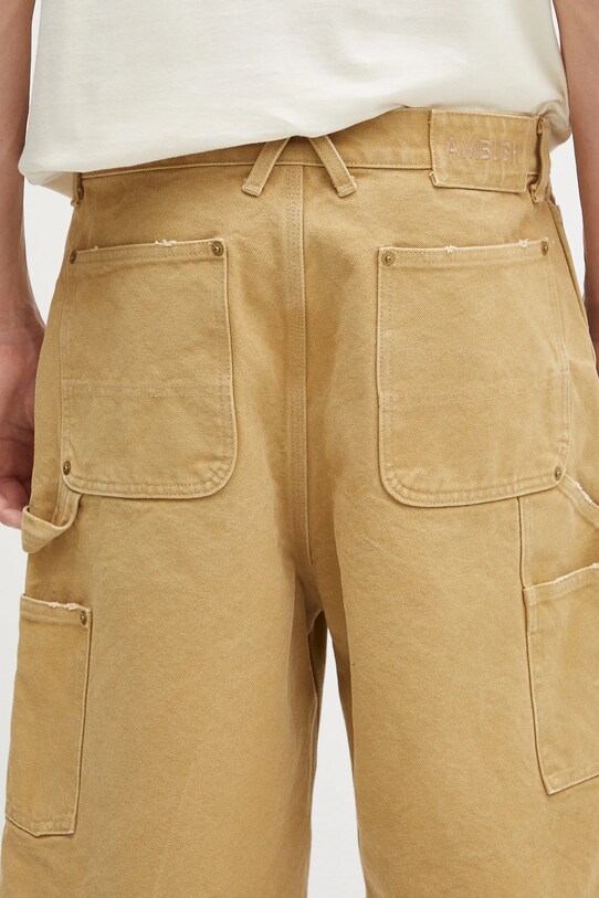 Bavlnené šortky AMBUSH Canvas Carpenter Short Pants béžová 12115320
