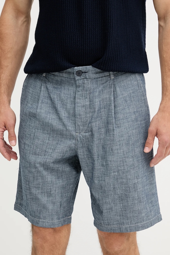 United Colors of Benetton szorty bawełniane bawełna niebieski 4XGBU9015