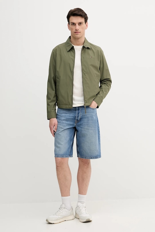 Хлопковые джинсовые шорты United Colors of Benetton 4AW7U9018 голубой SS25