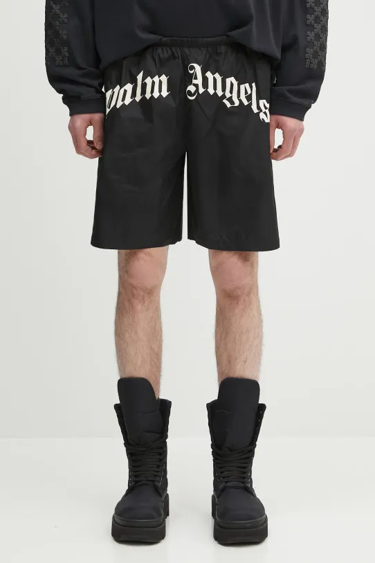 Palm Angels pantaloni scurți Curved Logo