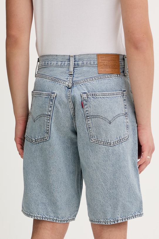 Odzież Levi's szorty jeansowe 478 BAGGY SHORTS 001JM niebieski