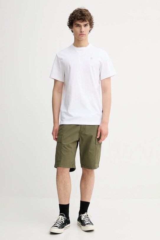 Levi's pantaloni scurți din bumbac CARRIER CARGO SHRT-2 001KG verde SS25