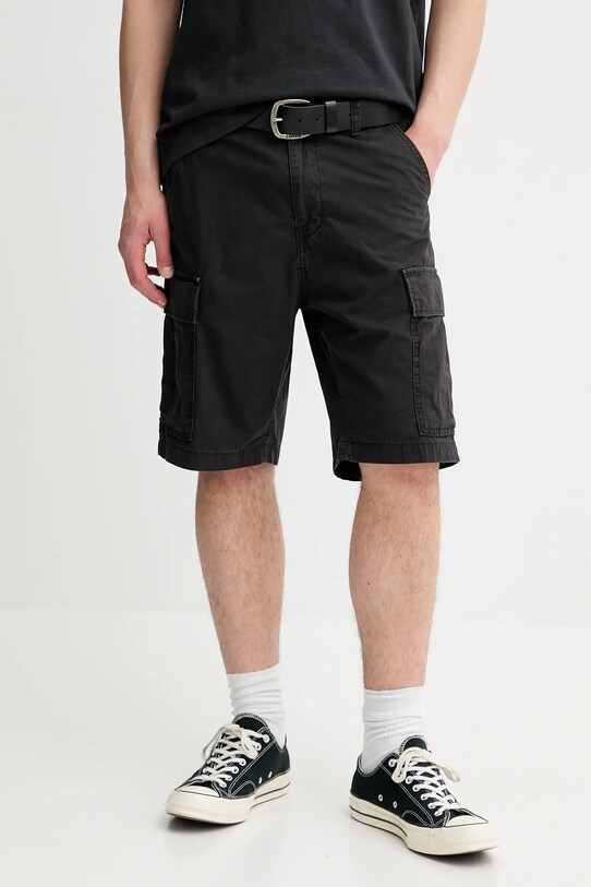 Levi's szorty bawełniane CARRIER CARGO SHRT-2 bawełna szary 001KG