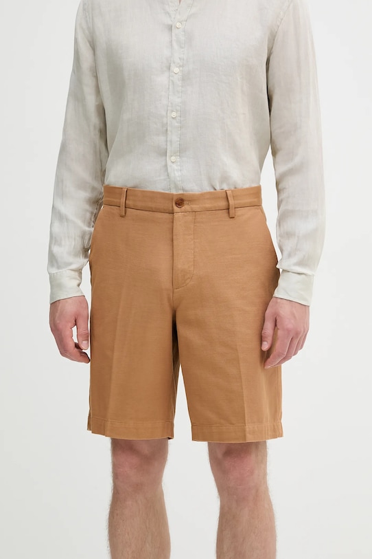 Sisley pantaloni scurți din bumbac bumbac maro 4GJ0S9018