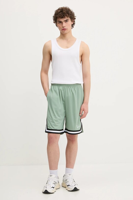 Karl Kani pantaloni scurți PD00005316 verde SS25