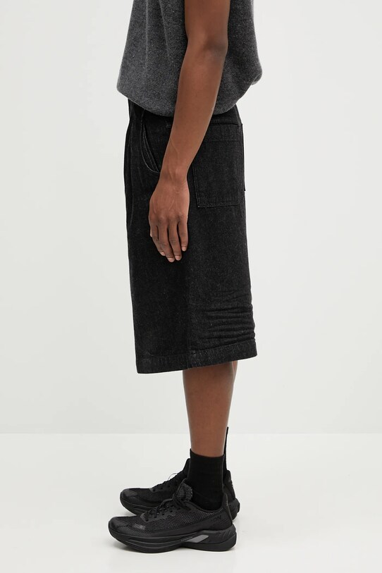 Ader Error denim shorts Apparel-Bottom BO01SSJE0201BK black SS25