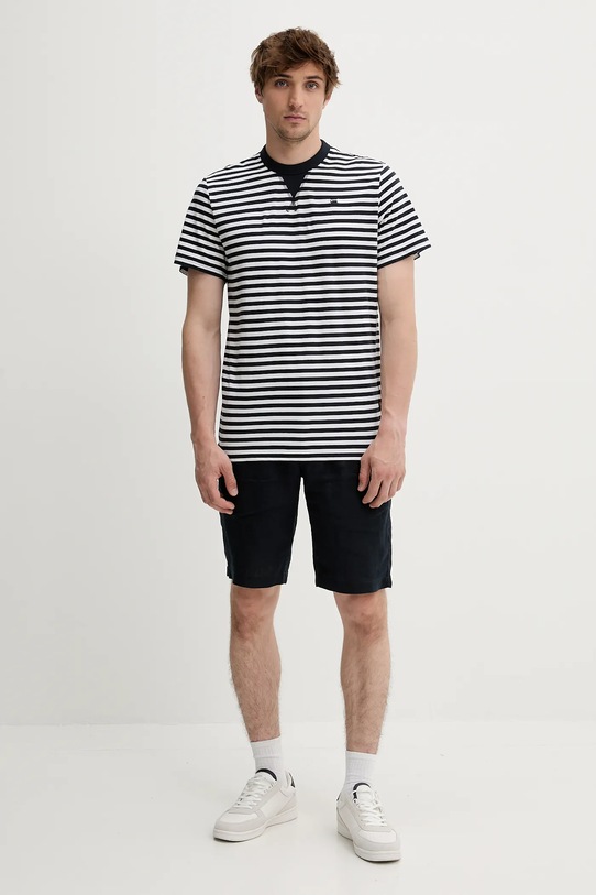 Marc O'Polo pantaloni scurți din in M24003915000 bleumarin AA00