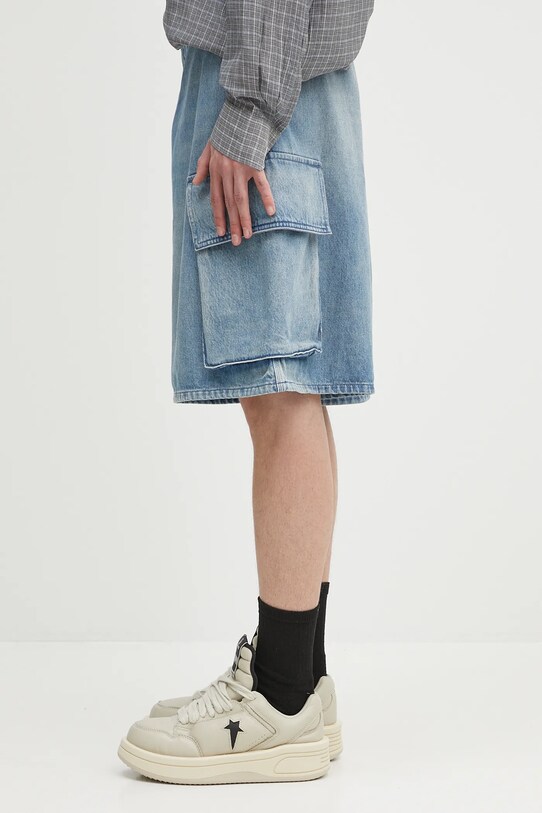 Дънков къс панталон JW Anderson Cargo DT0108.PG1735.804 син SS25