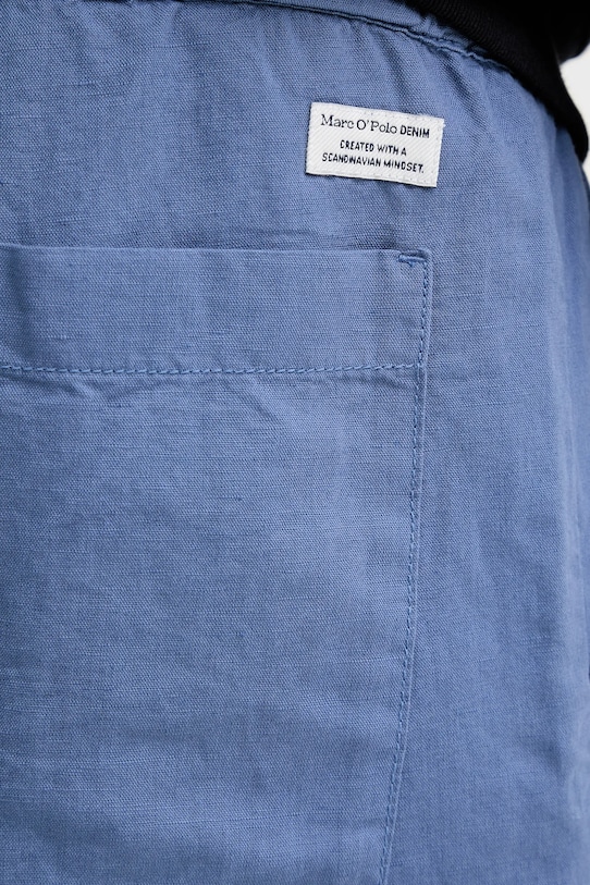 Marc O'Polo pantaloncini in lino blu 5000006590
