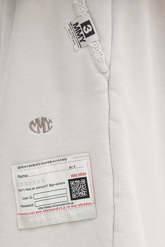 Maison MIHARA YASUHIRO pantaloni scurți din bumbac Amateur Sewn Shorts roz A14SP523