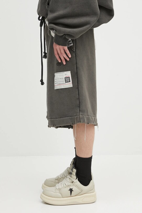 Βαμβακερό σορτσάκι Maison MIHARA YASUHIRO Amateur Sewn Shorts A14SP523 γκρί SS25