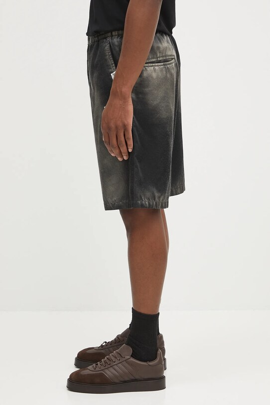 Шорти Maison MIHARA YASUHIRO Aged Satin Shorts J14PT143 чорний SS25