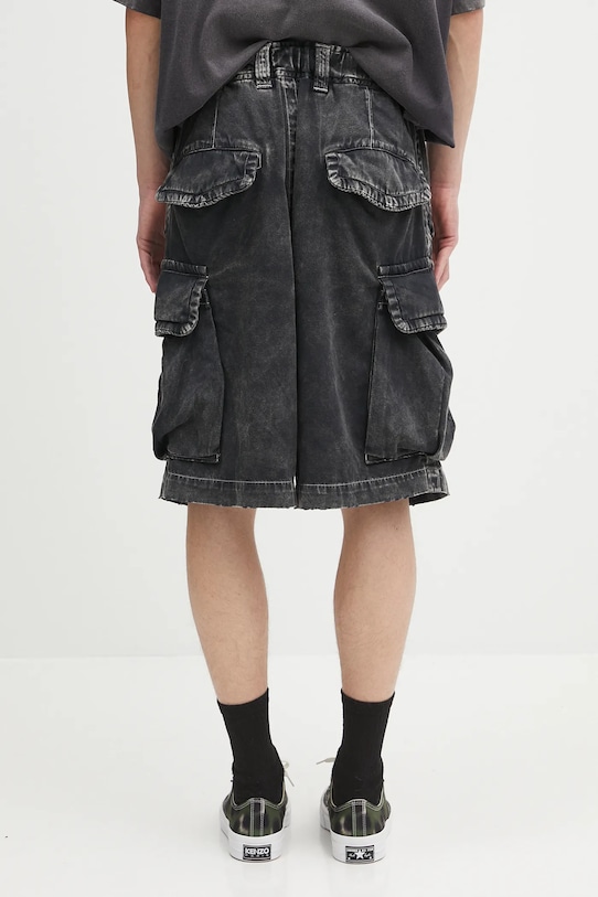 Одежда Хлопковые шорты Maison MIHARA YASUHIRO Amateur Sewn Cargo Shorts A14PT054 чёрный