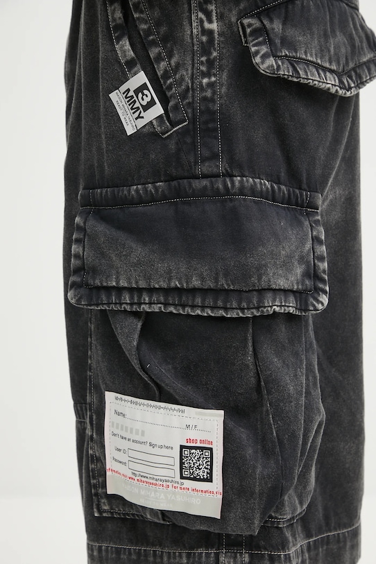 Хлопковые шорты Maison MIHARA YASUHIRO Amateur Sewn Cargo Shorts чёрный A14PT054