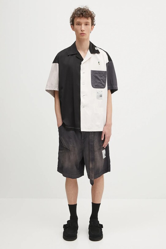 Šortky Maison MIHARA YASUHIRO Aged Baker Shorts J14PT152 sivá