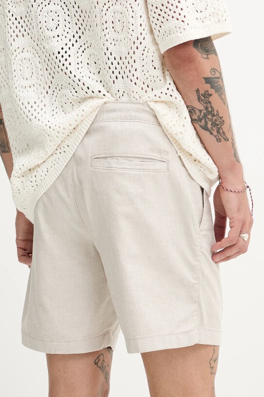 Îmbrăcăminte Hollister Co. pantaloni scurți din amestec de in KI328.5167.178 bej