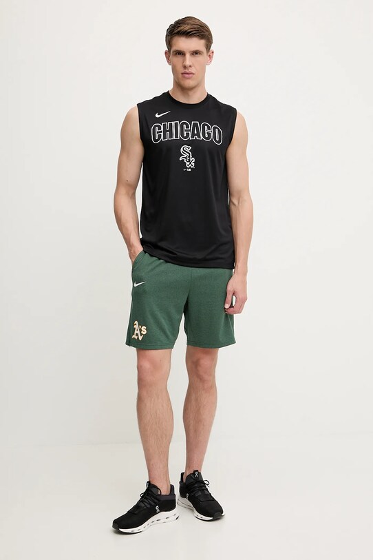 Nike pantaloni scurți de antrenament Oakland Athletics 015E.11E6.FZ.HVB verde SS25