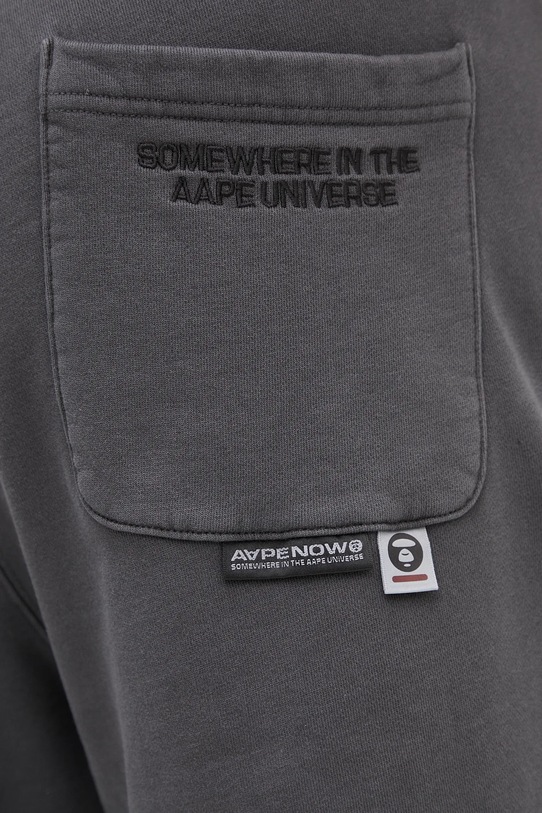 Βαμβακερό σορτσάκι AAPE Now Sweat γκρί AAPSPMB678XXO