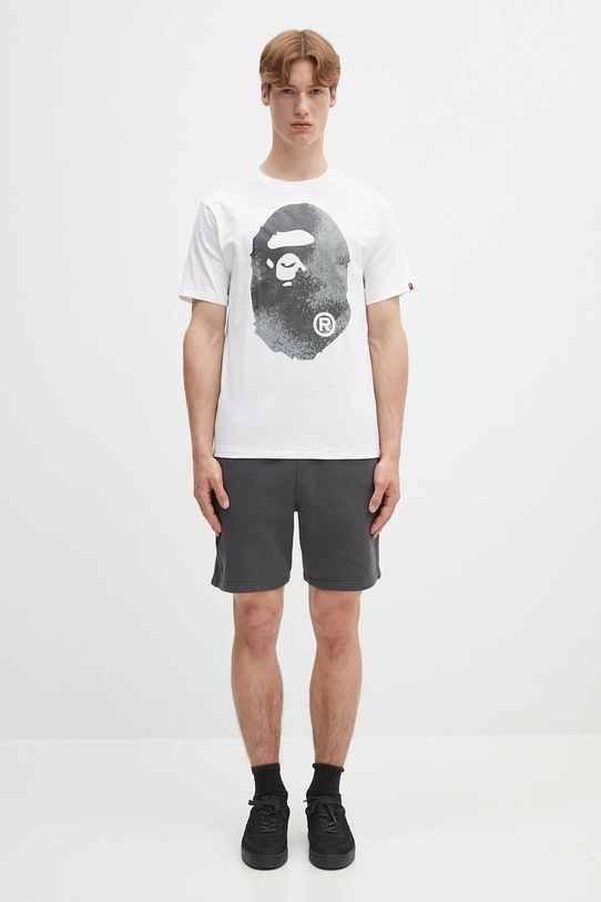 Βαμβακερό σορτσάκι AAPE Now Sweat AAPSPMB678XXO γκρί