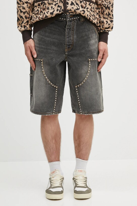 A Bathing Ape szorty jeansowe dziecięce Studded Heavy Wash Relaxed Fit 13Oz Denim