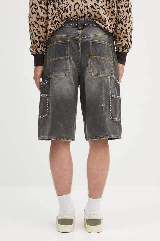 Ρούχα Παιδικό σορτς τζιν A Bathing Ape Studded Heavy Wash Relaxed Fit 13Oz Denim 1L30151303 γκρί