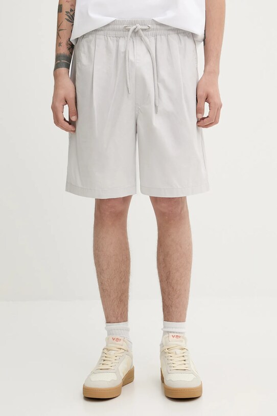 Bavlnené šortky A Bathing Ape One Point Ctn Twill Relaxed Fit jednofarebný sivá 1L30153301