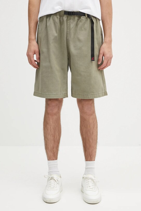Gramicci pantaloni scurți din bumbac G-Short Pigment Dyed uni verde G4SM.P123