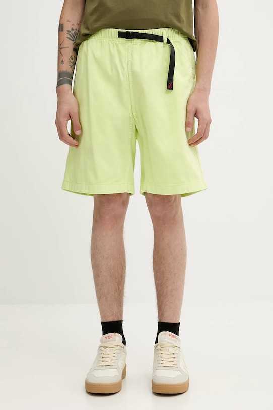 Gramicci pantaloni scurți din bumbac G-Short Pigment Dyed uni verde G4SM.P123