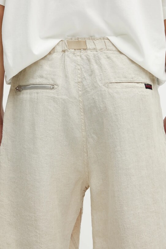 Σορτς από λινό Undercover Pants μπεζ UC1E4518