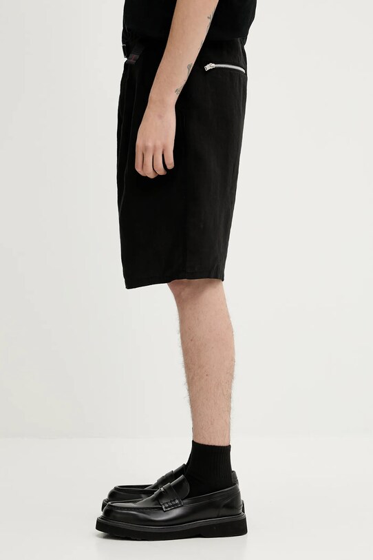 Undercover linen shorts Pants UC1E4518 black SS25