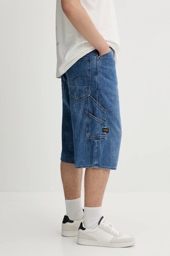 G-Star pantaloni scurți jeans bumbac albastru D26129.D934
