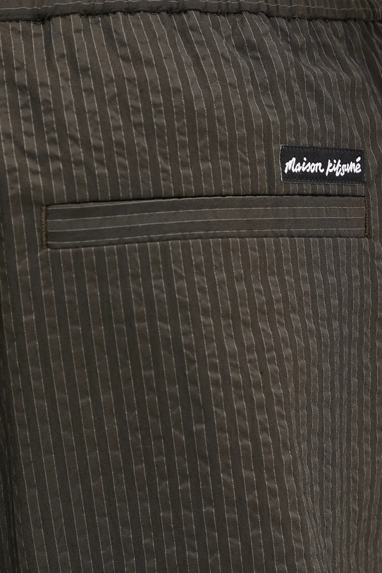 Maison Kitsuné szorty Elasticated Bermuda zielony OM01406WC5032