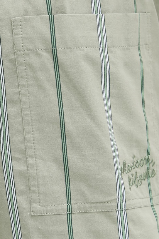 Maison Kitsuné szorty Elasticated zielony OM01407WC5029