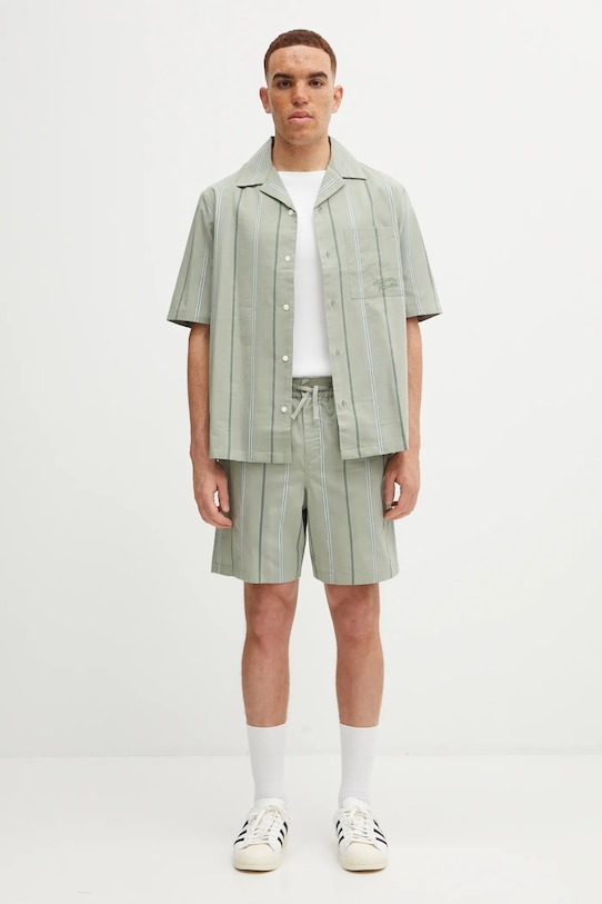 Maison Kitsuné szorty Elasticated OM01407WC5029 zielony