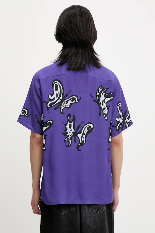 Ρούχα Πουκάμισο Needles x Kae Tanaka S/S One-Up QV432 μωβ