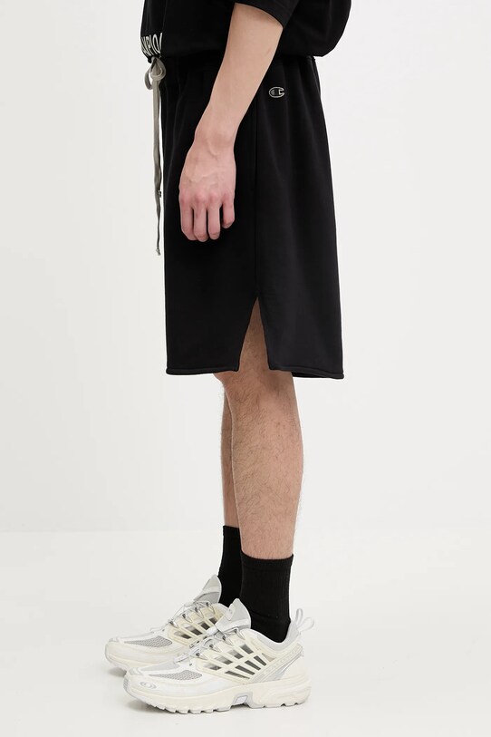 Rick Owens DRKSHDW szorty bawełniane Knitted - Shorts 221683 CM01E1683.CHFE czarny SS25