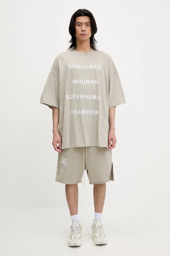 Pamučne kratke hlače Rick Owens DRKSHDW Knitted - Beveled Pods 221688 CM01E1688.CHFE bež