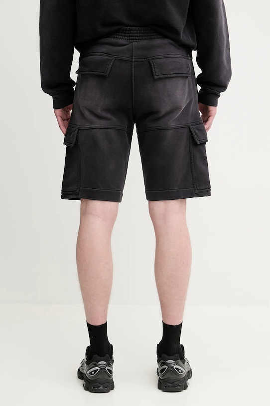 Clothing 1017 ALYX 9SM cotton shorts Fleece garment dye cargo AAMSO0084FA01 black