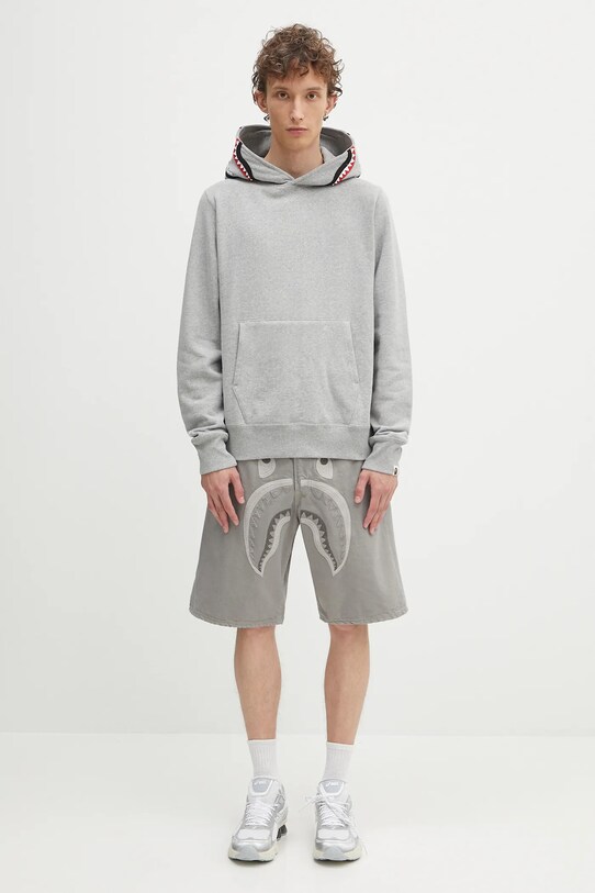 Pamučne kratke hlače A Bathing Ape Shark garment dye 1L30151001