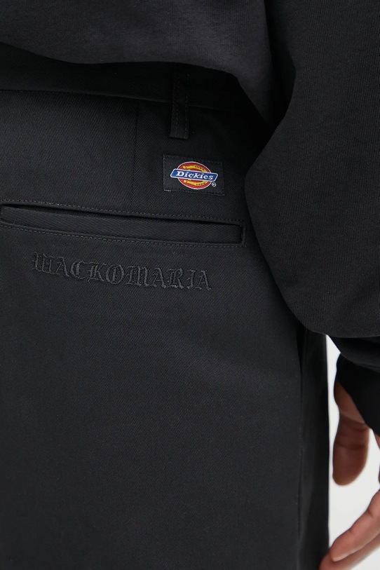 Wacko Maria szorty DICKIES / PLEATED SHORT TROUSERS ( TYPE-1 ) czarny 25SS.WMP.DC02