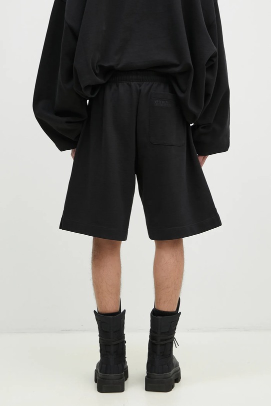 Clothing VETEMENTS shorts Embroidered Logo UA66SS610B black