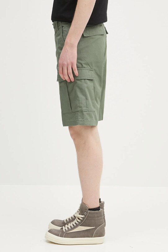 Carhartt WIP szorty bawełniane Aviation Short I028245.1YF02 zielony SS25